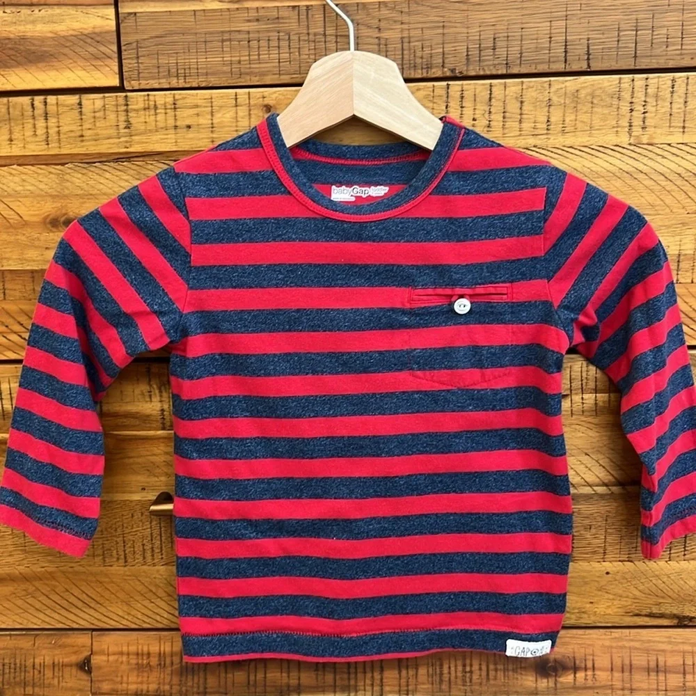 GAP Boys Striped Long Sleeve Shirt